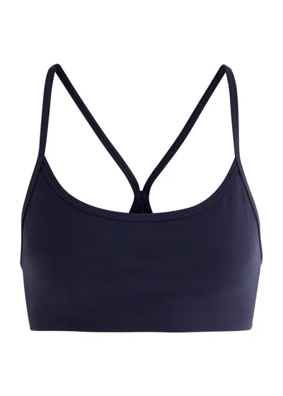 Vuori All The Feels Stretch-nylon Soft-cup Bra In Navy