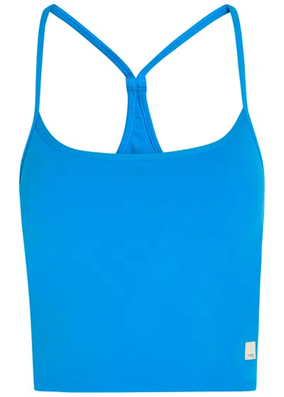 Vuori Allthefeels 2.0 Stretch-jersey Workout Tank Top In Blue