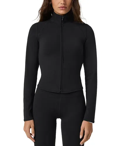 Vuori Allthefeels Full Zip Jacket In Black