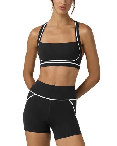 Vuori Allthefeels Linework Sports Bra In Black