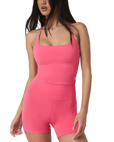 Vuori Allthefeels Strappy Back Tank Top In Pink