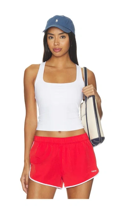 Vuori Alltheform Logo Tank Top In White