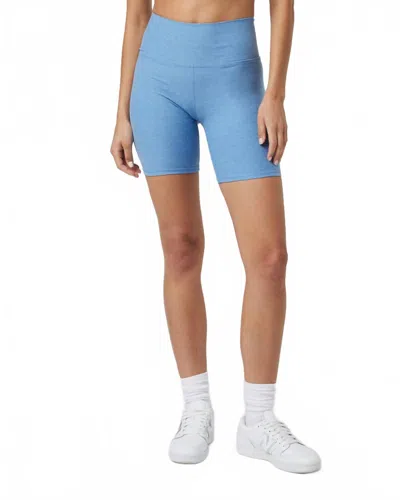 Vuori Clean Elevation Biker Short In Isle Blue Heather