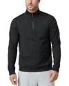 Vuori Coronado Half-zip Sweatshirt In Black