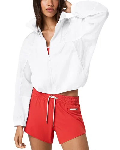 Vuori Court Full Zip Jacket In White