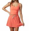 Vuori Daily Crop Top In Pomelo In Red