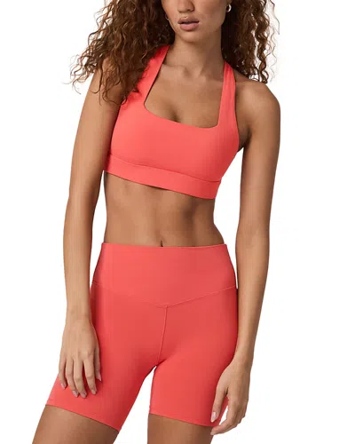Vuori Daily Form Sports Bra In Red