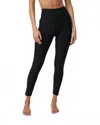 Vuori Daily Pocket Leggings In Black Heather In Black