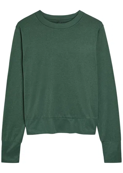 Vuori Daydream Crew-neck Stretch-jersey Top In Green