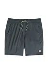 Vuori Drawstring Logo-patch Running Shorts In Multi