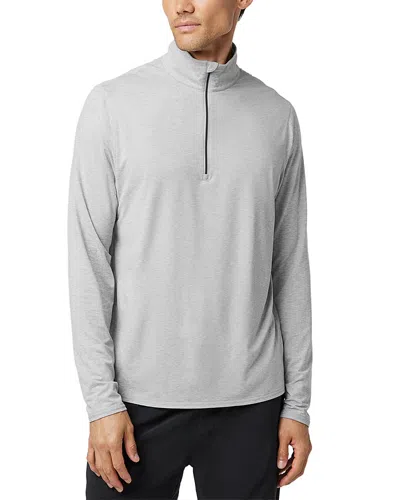 Vuori Ease Performance Modern Athletic Fit Half Zip Sweater In Gray