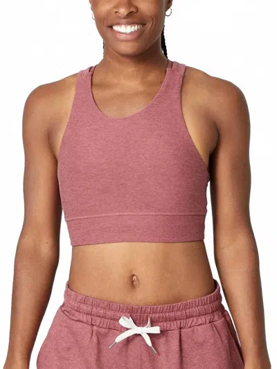 Vuori Elevation Bra In Desert Rose Heather In Pink