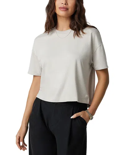 Vuori Energy Cropped Tee In Gray