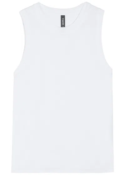 Vuori Energy Stretch-jersey Tank Top In White
