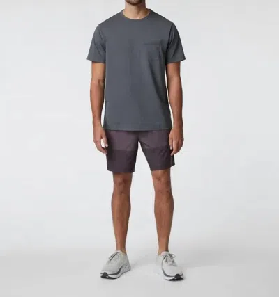 Vuori Feather Pocket Tee In Dark Pewter