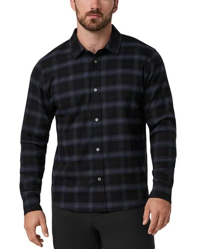 Vuori Flannel Cotton Blend Shirt In Black