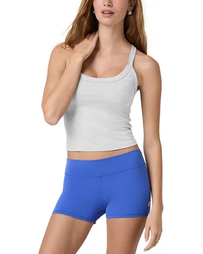 Vuori Halo Cross Back Tank In Gray