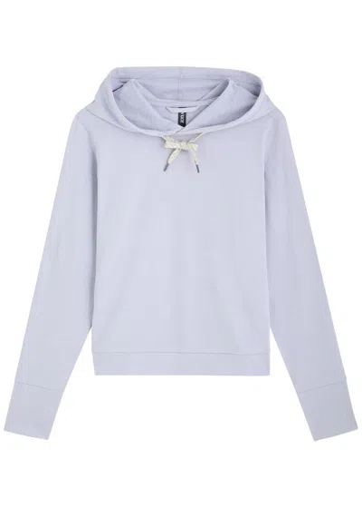 Vuori Halo Essential Hooded Jersey Sweatshirt In Purple