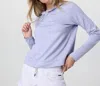Vuori Halo Essential Hoodie In Lavender Mist Heather In Blue