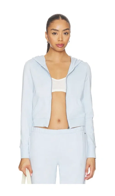 Vuori Halo Mini Fz Hoodie In Blue