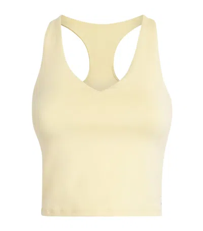 Vuori Halo Performance 2.0 Crop Top In Neutral
