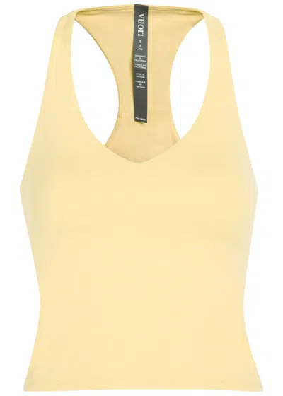 Vuori Halo Performance 2.0 Jersey Workout Tank Top In Yellow