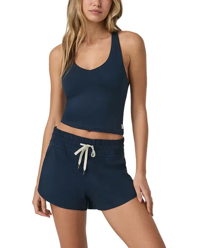 Vuori Halo Performance Crop Tank Top In Blue