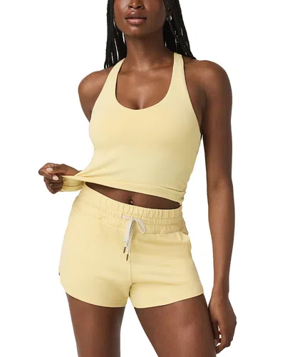 Vuori Halo Performance Crop Tank Top In Yellow