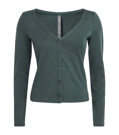 Vuori Halo V-neck Cardigan In Grey