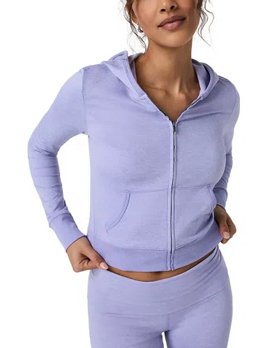 Vuori Halo Zippered Hoodie In Purple