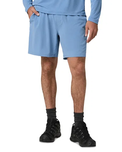 Vuori Kore Breathe Short Lined 7 Shorts In Black In Blue