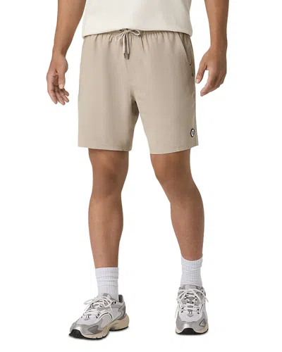 Vuori Kore Lined 7 Shorts In Blue Sea Heather In Brown