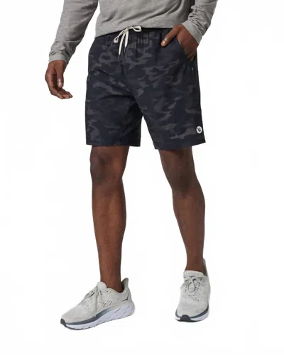 Vuori Kore Short In Black Watercolor Camo In Blue