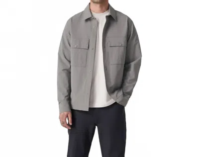 Vuori Lawson Tech Shirt Jacket In Shiitake In Gray