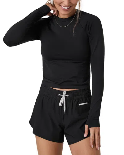 Vuori Long Sleeve Surge Seamless Tee In Black