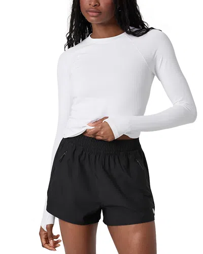 Vuori Long Sleeve Surge Seamless Tee In White
