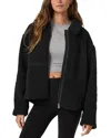 Vuori Lou Full Zip Jacket In Black
