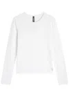 Vuori Lux Stretch-jersey Top In White