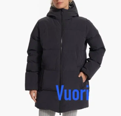 Pre-owned Vuori Mammoth Down Parka Coat Jacket Black Extra Small Warm & Cozy