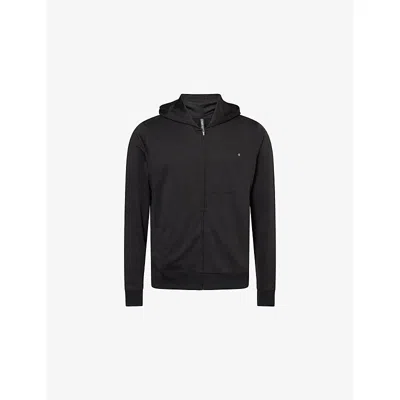 Vuori Mens Black Heather Ponto Full-zip Stretch-woven Hoodie Xl