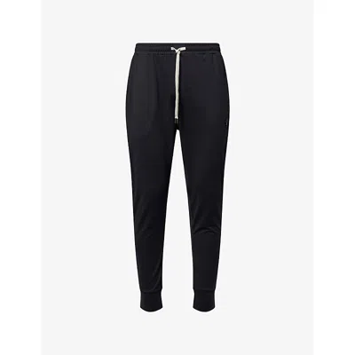 Vuori Mens Black Sunday Performance Stretch-jersey Jogging Bottoms