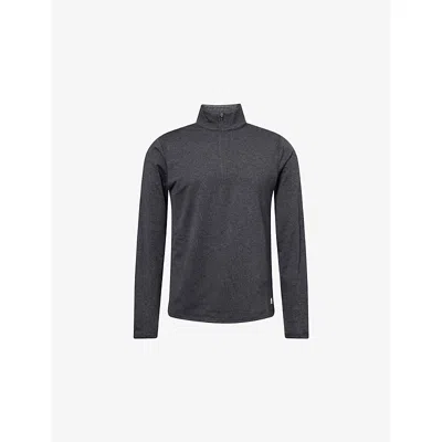 Vuori Mens Ponto Half-zip Stretch-woven Sweatshirt Charcoal Heather In Gray