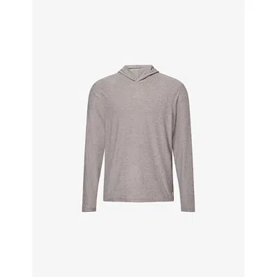 Vuori Mens Heather Grey Strato Tech Stretch-woven Hoody Xl In Gray