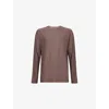 Vuori Mens Huckleberry Heather Strato Tech Long-sleeve Stretch-woven T-shirt In Brown