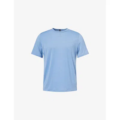 Vuori Mens Isle Blue Current Tech Stretch-woven T-shirt Xl