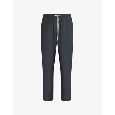 Vuori Mens Kore Straight-leg Ripstop Jogging Bottoms Charcoal