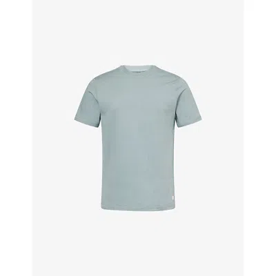 Vuori Mens Misty Blue Heather Ponto Performance Jersey T-shirt