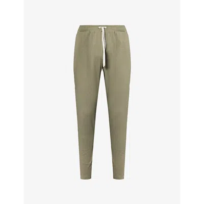 Vuori Mens Ponto Tapered Moisture-wicking Recycled-polyester Blend Stretch-jersey Jogging Bottoms Dark Met In Dark Metal Heather