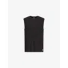 Vuori Mens Black Strato Muscle Sleeveless Stretch-jersey Top Xl In Black