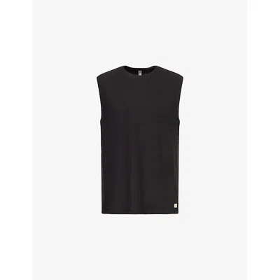 Vuori Mens Black Strato Muscle Sleeveless Stretch-jersey Top Xl
